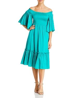 Kobi Halperin Andrea Smocked Midi Dress