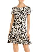 Betsey Johnson Ruffled Leopard-print Dress