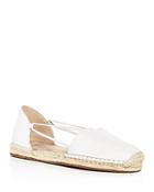 Eileen Fisher Women's Lee Washed Leather D'orsay Espadrille Flats