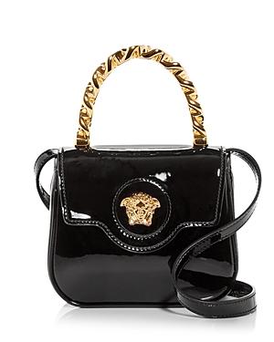 Versace La Medusa Mini Patent Leather Crossbody