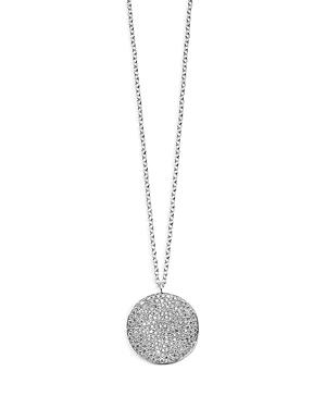 Ippolita Sterling Silver Stardust Diamond Large Flower Disc Pendant Necklace, 16-18