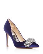 Badgley Mischka Women's Olga Embellished Pointed-toe Pumps