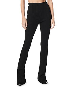 Herve Leger Variegated Rib Flared Pants