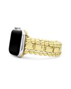 Lagos Smart Caviar 18k Gold Apple Watch Bracelet, 38mm-45mm