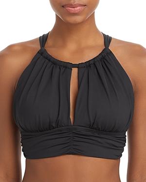 La Blanca Keyhole Halter Bikini Top