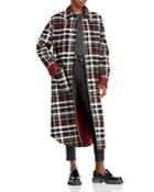 Alice And Olivia Zazie Printed Reversible Coat