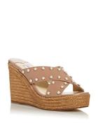 Jimmy Choo Women's Dovina 100 Wedge Espadrille Slide Sandals
