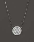 Diamond Disc Pendant Necklace In 14k White Gold, .70 Ct. T.w. - 100% Exclusive