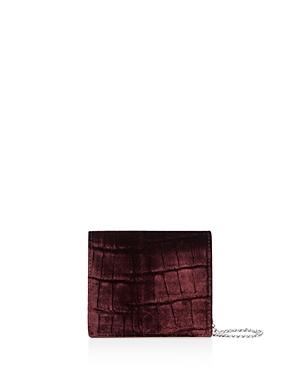 Allsaints Keel Embossed Velvet & Leather Wallet
