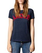 Zadig & Voltaire Walk Amour Chine Overdyed Tee