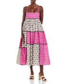Rhode Saachi Patchwork Midi Dress