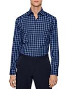 Boss Large Check Slim Fit Dress Shirt