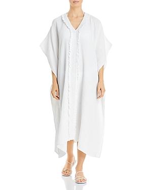 Echo Cotton Crochet-trim Caftan Swim Cover-up