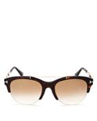 Tom Ford Adrenne Mirrored Cat Eye Sunglasses, 55mm