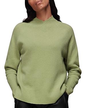 Whistles High V Neck Knit Sweater