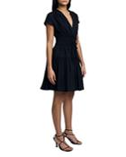 Derek Lam 10 Crosby Tora V-neck Mini Dress