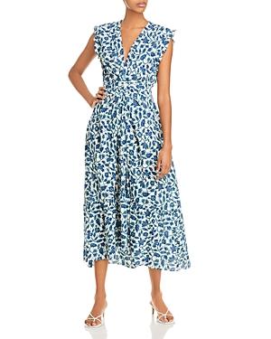 Derek Lam 10 Crosby Kris Cotton Printed Maxi Dress