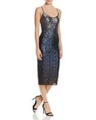 Laundry By Shelli Segal Ombre Sequin Slip Dress