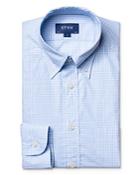 Eton Cotton Micro-plaid Slim Fit Dress Shirt