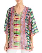 Johnny Was Betty Chloe Printed Silk Tunic