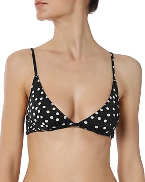 Stella Mccartney Polka Dot Print Triangle Bikini Top