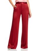 Alice And Olivia Dylan Satin Wide Leg Pants