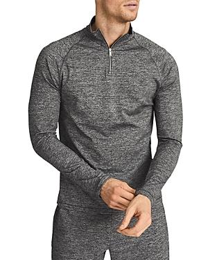 Reiss Mitchell Melange Funnel Neck Half Zip Pullover