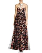 Free People Printed Sweetheart Gown