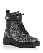 Michael Michael Kors Women's Stark Glitter Combat Boots