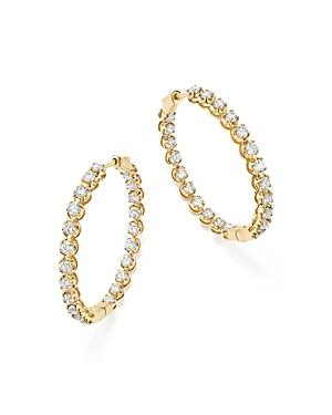 Bloomingdale's Diamond Inside-out Hoop Earrings In 14k Yellow Gold, 5.0 Ct. T.w. - 100% Exclusive