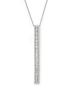 Diamond Baguette Bar Pendant Necklace In 14k White Gold, .50 Ct. T.w. - 100% Exclusive