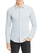 Boss Ronni F Stretch Printed Slim Fit Button Down Shirt