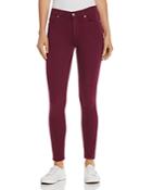 7 For All Mankind Ankle Skinny Jeans In Sangria