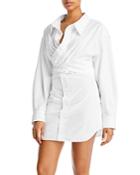 Alexanderwang.t Cross Front Shirt Dress