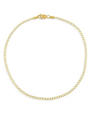 Adinas Jewels Curb Chain Ankle Bracelet
