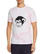 Ps Paul Smith Cotton Tie-dyed Monkey Graphic Tee