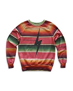 Aviator Nation Striped Bolt Sweatshirt
