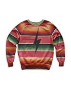 Aviator Nation Striped Bolt Sweatshirt