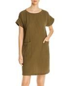 Eileen Fisher Organic Cotton Short-sleeve Shift Dress