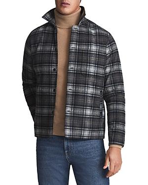 Reiss Bethnal Wadded Plaid Overshirt