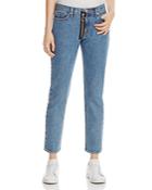 Hudson Riley Relaxed Straight Crop Jeans In Diehard - 100% Exclusive