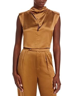 Nicholas Emmie Silk Keyhole Front Sleeveless Top