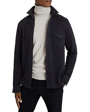 Reiss Scott Melange Regular Fit Button Down Overshirt