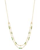 Bloomingdale's Emerald & Diamond Double Layer Necklace In 14k Yellow Gold, 18 - 100% Exclusive