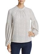 Vince Camuto Elegant Speckles Balloon-sleeve Blouse