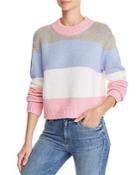 Aqua Striped Cropped Sweater - 100% Exclusive