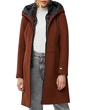 Soia & Kyo Jessica Mixed Media Coat