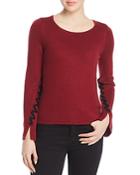 Design History Velvet-trim Sweater