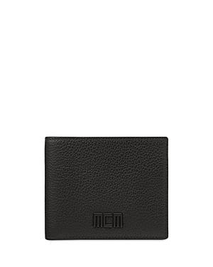Mcm Small Leather Bifold Logo Wallet