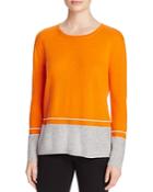 Magaschoni Color Block Cashmere Sweater